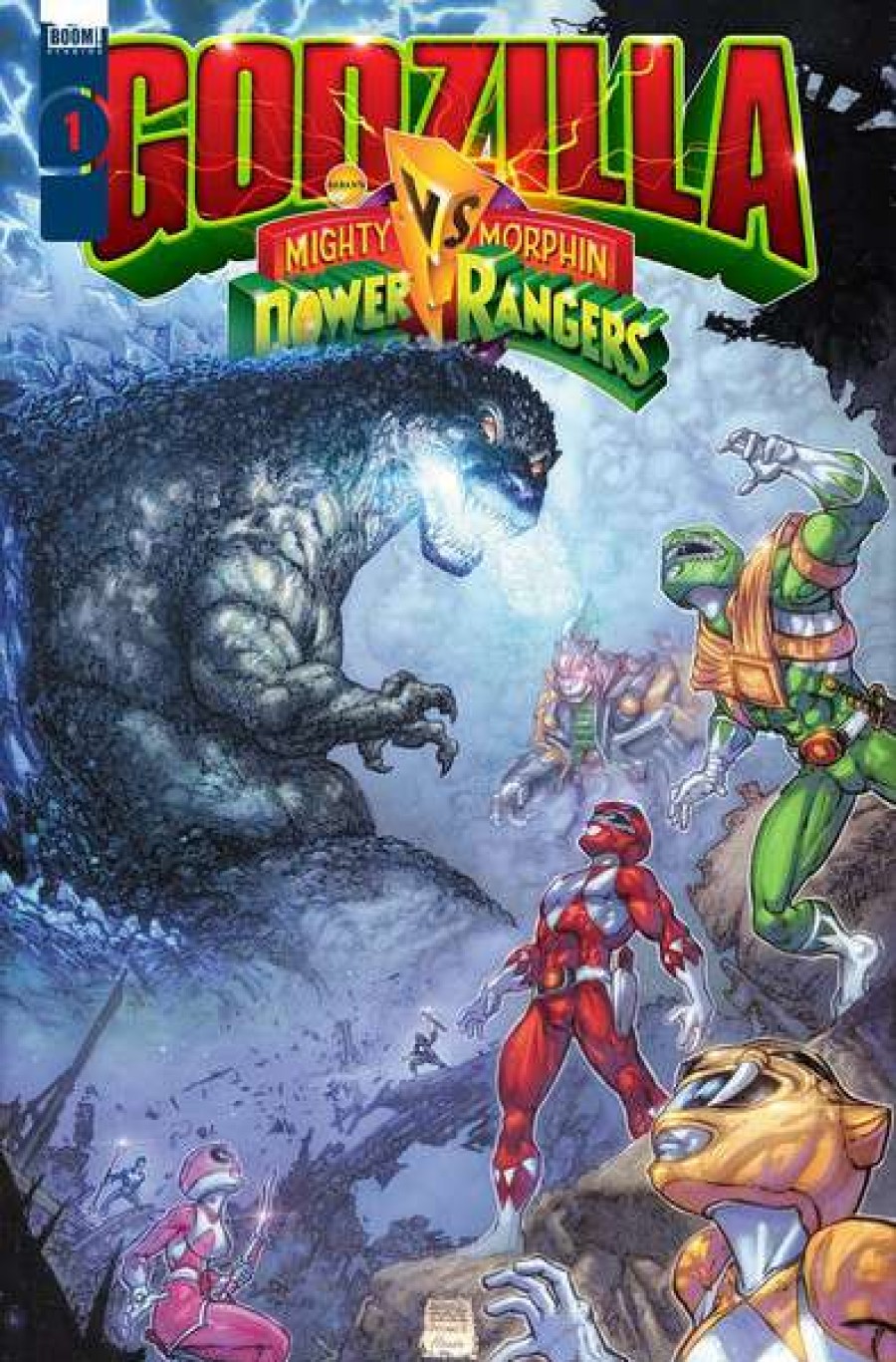 Graphic Novel * | Idw Godzilla Vs The Mighty Morphin Power Rangers Graphic Novel